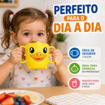 Kit 10 Canecas Patinho Amarelo 320ml Plástico Resistente Alça Dupla Crianças Infantil Kids Kit 10 Canecas Patinho Amarelo 320ml Plástico Resistente Alça Dupla Crianças Infantil Kids