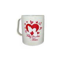 Kit 10 Canecas Plástico Feliz Dia das Mães