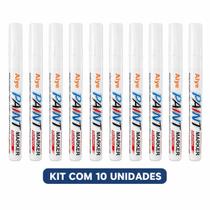 Kit 10 Caneta Marcador Permanente Branca Cerâmica Metal Tecido Desenho Acrílica Paint Marker Kit 10 Caneta Marcador Permanente Branca Cerâmica Metal Tecido Desenho Acrílica Paint Marker