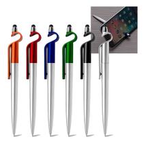 Kit 10 Caneta Touch Screen Universal Suporte Para Celular 3 em 1