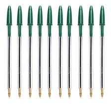 Kit 10 Canetas Bic Cristal Ponta Média 1.0 Esferográfica