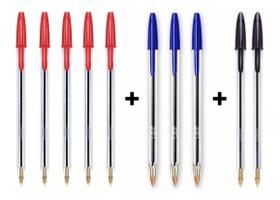 Kit 10 Canetas Bic Cristal Ponta Média 1.0 Esferográfica