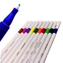 Kit 10 Canetas Coloridas Ponta Super Fina Hidrográficas