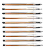 Kit 10 Canetas Esferográfica Cristal 0.8 Fine Plus Bic