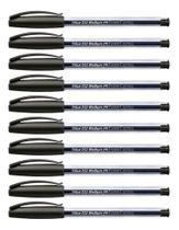 Kit 10 Canetas Esferografica Faber Castell Trilux Medium 1.0