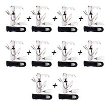 Kit 10 Canivetes Multifuncional XV1715 Camping Com Garfo e Colher Kit 10 Canivetes Multifuncional XV1715 Camping Com Garfo e Colher