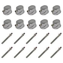 Kit 10 Canoa Tom Caixa Bumbo 19.1 + 10 Parafuso 45Mm M6 Kit 10 Canoa Tom Caixa Bumbo 19.1 + 10 Parafuso 45Mm M6