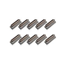 Kit 10 Canoas Caixa Bateria Cromada 2 Afinações Metal 18.3