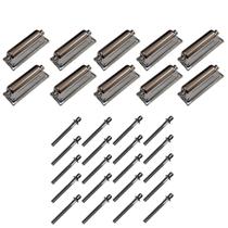 Kit 10 Canoas Tom Caixa Cromo 18.3 + 20 Parafusos 51X6Mm M6 Kit 10 Canoas Tom Caixa Cromo 18.3 + 20 Parafusos 51X6Mm M6