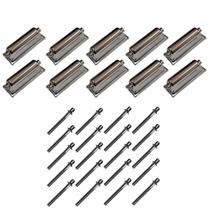 Kit 10 Canoas Tom Caixa Cromo 18.3 + 20 Parafusos 51X6Mm M6 Kit 10 Canoas Tom Caixa Cromo 18.3 + 20 Parafusos 51X6Mm M6