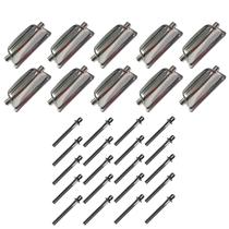 Kit 10 Canoas Tom Caixa Cromo 18.5 + 20 Parafusos 51X 6Mm M6 Kit 10 Canoas Tom Caixa Cromo 18.5 + 20 Parafusos 51X 6Mm M6