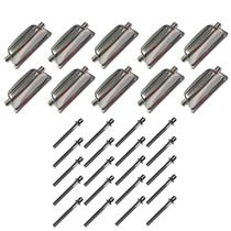 Kit 10 Canoas Tom Caixa Cromo 18.5 + 20 Parafusos 51X 6Mm M6 Kit 10 Canoas Tom Caixa Cromo 18.5 + 20 Parafusos 51X 6Mm M6