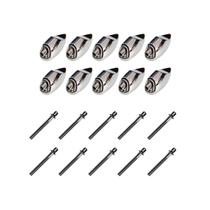 Kit 10 Canoas Tom Caixa Cromo 19.09 + 10 Parafusos 51 x 6mm M6 Kit 10 Canoas Tom Caixa Cromo 19.09 + 10 Parafusos 51 x 6mm M6