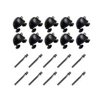 Kit 10 Canoas Tom Caixa Preta 19.05 + 10 Parafuso 51x6mm M6 Kit 10 Canoas Tom Caixa Preta 19.05 + 10 Parafuso 51x6mm M6