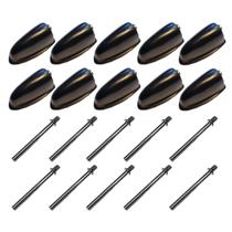 Kit 10 Canoas Tom Caixa Preta 19.6 + 10 Parafusos 55mm x 6mm