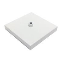 Kit/10 Canopla Lustre Pendente Quadrado Md-1005 12x12x2cm Branco