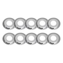 Kit 10 Canopla Tampa Acabamento Torneira Inox Cromado 1/2''