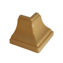 Kit 10 Canto Externo Cerejeira Para Moldura Forro Rodaforro Meia cana Pvc