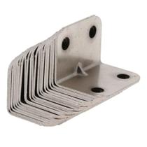 Kit 10 Cantoneira Aço Inox Em L Reforço Trava e Suportes De Canto de Moveis 90