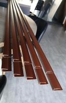 Kit 10 Cantoneira Perfil U Roda Forro Pvc Jatoba Imbuia 1,50m Kit 10 Cantoneira Perfil U Roda Forro Pvc Jatoba Imbuia 1,50m