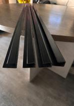 Kit 10 Cantoneira Perfil U Roda Forro Pvc Preta 1,00 metro Kit 10 Cantoneira Perfil U Roda Forro Pvc Preta 1,00 metro