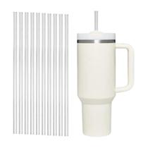 Kit 10 Canudo 31cm Pink / Preto / Transparente Reutilizável Kit 10 Canudo 31cm Pink / Preto / Transparente Reutilizável