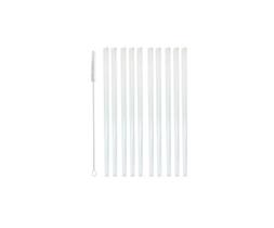 Kit 10 Canudos de Vidro Drink 15cm + Escova de Limpeza Kit 10 Canudos de Vidro Drink 15cm + Escova de Limpeza