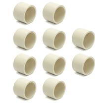 Kit 10 Cap 22mm Tampão Tubo Cano Cpvc Água Quente Conector Kit 10 Cap 22mm Tampão Tubo Cano Cpvc Água Quente Conector