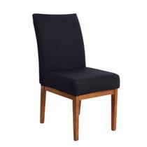Kit 10 Capa de Cadeiras Jantar Elastex Preto Premium - Charme do detalhe