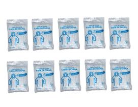 KIT 10 Capa de Chuva Transparente C/Capuz S/Elástico no Punho - PREVEMAX
