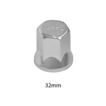 Kit 10 Capa Porca Cromada Com Logo IV - 32mm