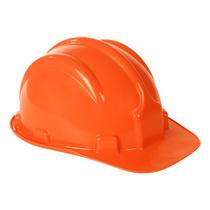Kit 10 capacete plt plastcor em polietileno selo inmetro laranja c.a 31469