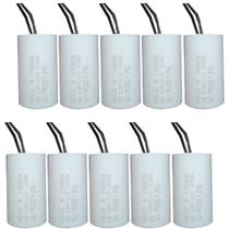 Kit 10 capacitor 15x250v 2 fios metalizado tri