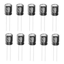 Kit 10 Capacitor 47x100 47uf 100 Volts Eletrolítico Pacote