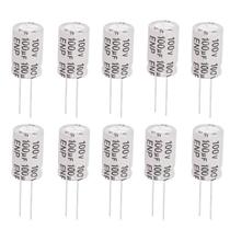 Kit 10 Capacitor Bipolar 100x100 100UF 100V Som Alto Falante - PERMAK