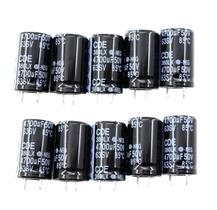 Kit 10 Capacitor Eletrolítico Alumínio 380LX 4700uf 3A 50v Kit 10 Capacitor Eletrolítico Alumínio 380LX 4700uf 3A 50v