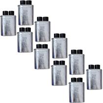 Kit 10 Capacitor Microondas Compatível com Brastemp Consul 0.90uf Polo 5mm