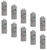 Kit 10 Capacitor Permanente 100uF 440/450Vac EPX com Terminal Duplo