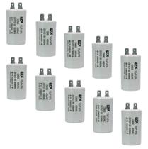 Kit 10 Capacitor Permanente 12uF 380/400Vac EPX com Terminal Duplo