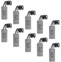 Kit 10 Capacitor Permanente 140uF 250Vac EPX com Fio