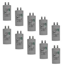 Kit 10 Capacitor Permanente 17uF 380/400Vac EPX com Terminal Duplo