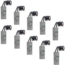 Kit 10 Capacitor Permanente 200uF 250Vac EPX com Fio