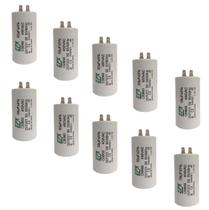 Kit 10 Capacitor Permanente 50uF 440/450Vac EPX com Terminal Duplo