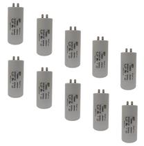 Kit 10 Capacitor Permanente 60uF 380/400Vac EPX com Terminal Duplo