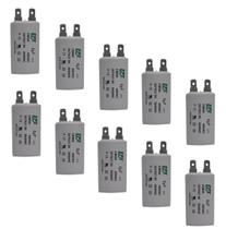 Kit 10 Capacitor Permanente 6uF 440/450Vac EPX com Terminal Duplo Kit 10 Capacitor Permanente 6uF 440/450Vac EPX com Terminal Duplo