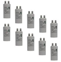 Kit 10 Capacitor Permanente 8uF 380/400Vac EPX com Terminal Duplo Kit 10 Capacitor Permanente 8uF 380/400Vac EPX com Terminal Duplo