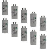 Kit 10 Capacitor Permanente 90uF 380/400Vac EPX com Terminal Duplo