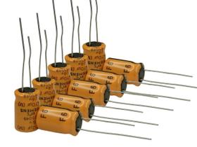 Kit 10 Capacitores Eletrolitico 470uf 16v Laranja Resistente Longa Vida Util Kit 10 Capacitores Eletrolitico 470uf 16v Laranja Resistente Longa Vida Util
