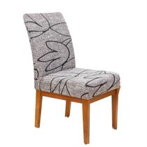 Kit 10 Capas de Cadeira Jantar Malha Elastex Luxo Florata