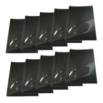 Kit 10 Capas Encadernação Térmica Até 120 Folhas A4 Preta Kit 10 Capas Encadernação Térmica Até 120 Folhas A4 Preta